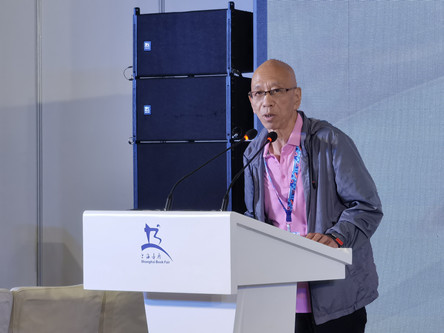 楊志軍在2023上海書展。澎湃新聞記者 羅昕 攝