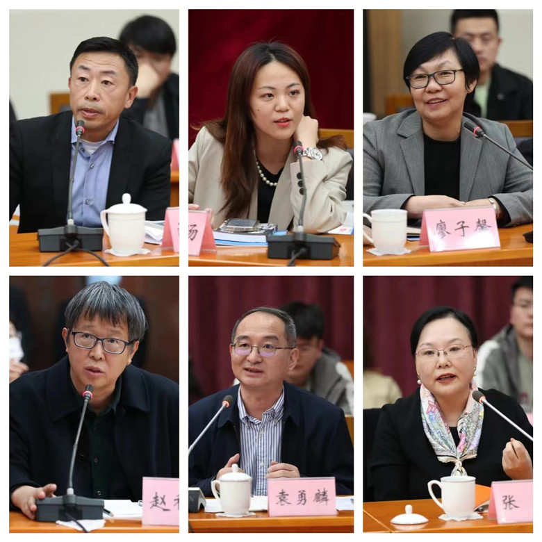 游江、程皎旸、廖子馨、趙稀方、袁勇麟、張莉發言