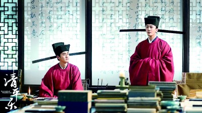 古代禮儀、建筑、服飾等傳統(tǒng)文化元素被網(wǎng)絡作家頻頻用于創(chuàng)作之中。圖為根據(jù)網(wǎng)絡小說改編的電視劇《清平樂》劇照，再現(xiàn)了多彩的宋代文化。資料圖片