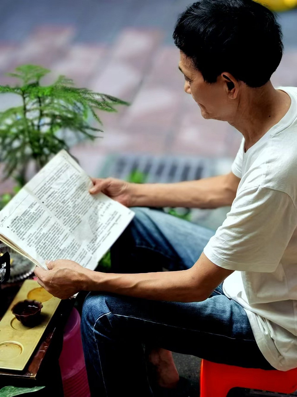 自從注冊作家網，在文友們的影響下，也開始為自己充電了。早上五點半起床，邊喝茶邊看書，最少堅持一個半小時，已經成為鐵打不動的規律