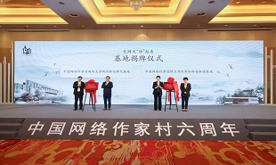 臨安實踐點被中國網絡作家村授牌