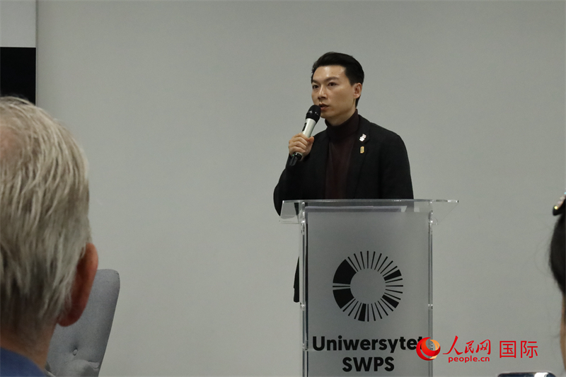 陳楸帆分享觀點。人民網記者 禹麗敏攝